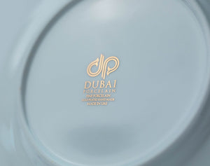 White Waves 20-Piece Premium Porcelain Dinnerware Set, Service for 4 - dubaiporcelain