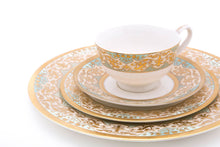 Load image into Gallery viewer, Gladiolus Sky 20-Piece Bone China Dinnerware Set, Service for 4 - dubaiporcelain