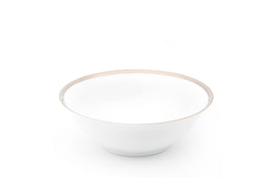 Silver Gold Rim 20-Piece Porcelain Dinnerware Set, Service for 4 - dubaiporcelain